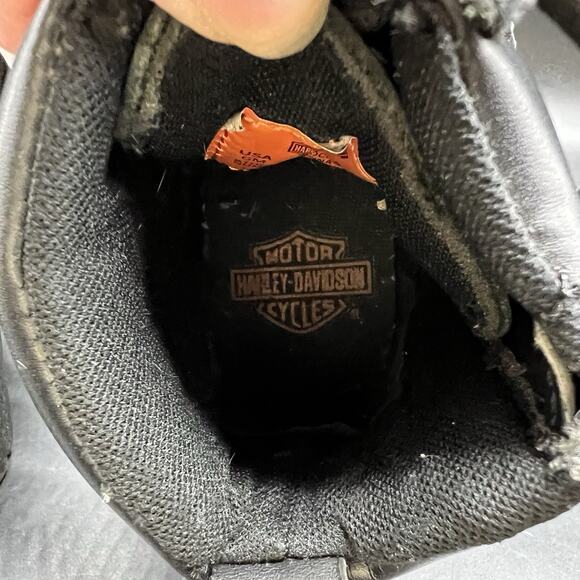 Harley Davidson Womens Size 6M Tegan Lace Up Leather Boots D84424 Black - Picture 15 of 15